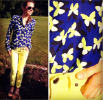Gap Butterfly Dress Yellow Jeans